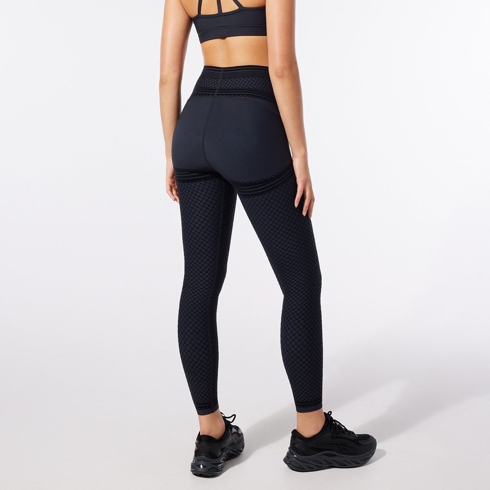 NWT SAVAGE X FENTY SPECIAL FX HIGH-WAIST GARTER LEGGING M and XL Black - Picture 3 of 12